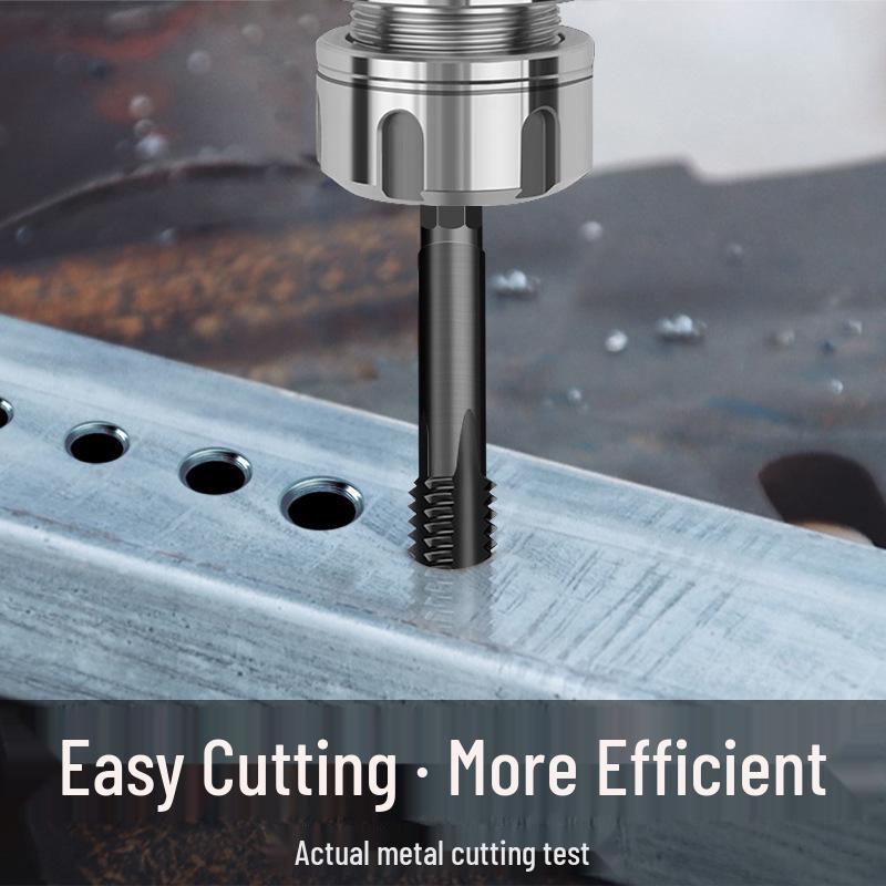 Hex Shank Machine-Compatible Hand Drill Tap & Reamer Set with Straight Flute Bits (M3-M12)
