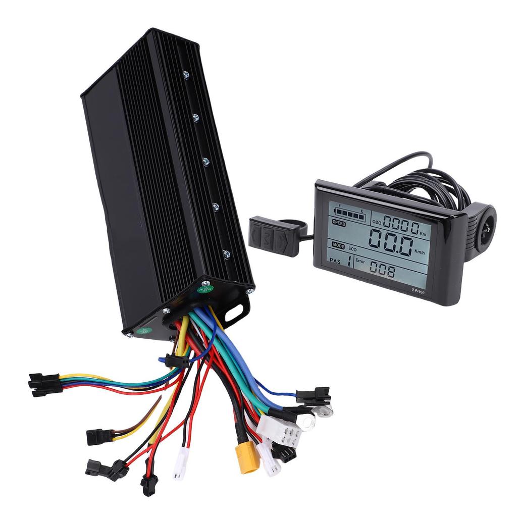 E-Bike Controller LCD Display Kit 36V 48V 52V 35A 3 Modi Bürstenloser Motorcontroller und SW900 LCD Display Panel