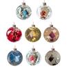 Holiday Sewing Snow Ball Ornament Plastic Clear Balls Xmas Hanging Ornament Seamstress Gift for Knitters Yarn Lovers