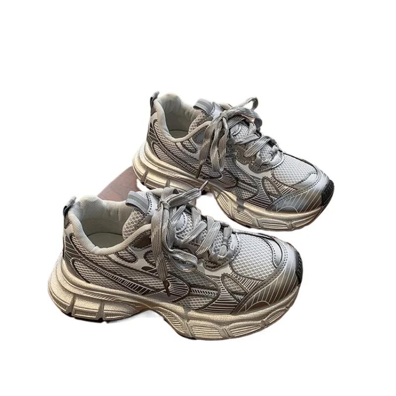 2024 New for Women's Chunky White Luxary Sneakers Ladies Running Casual Shoes Fashion Light Tenis Fitness FootwearZapatos Mujer