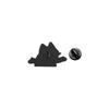 Schwarze Katze breitet Hände aus Emaille-Anstecknadeln Kundenspezifische Schattenkatzen-Broschen Reversabzeichen Kleidung Tier Schmuck Geschenk für Kinder Freunde