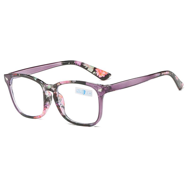 New Fashion Men Women Flowers HD Anti Blue Light Reading Mirror For Middle Aged Elderly People 293