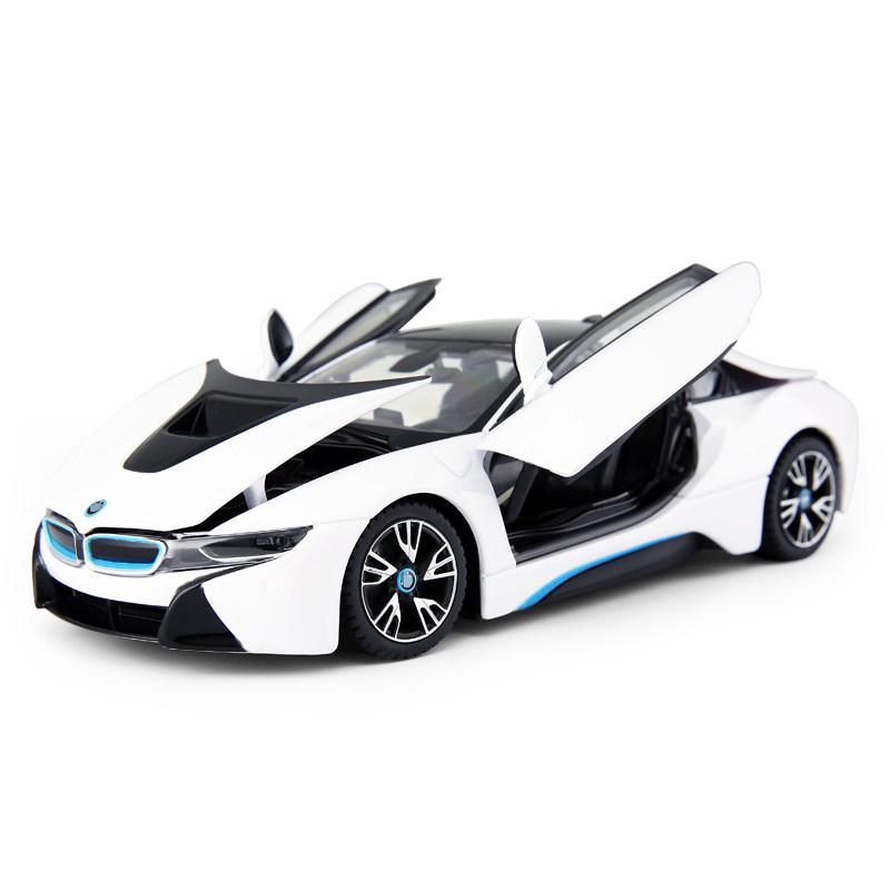 

1/24 BMW I8 Supercar New Enegry Vehicle Alloy Car Diecasts & Toy Vehicles Car Model Miniature Scale Model Car for Children белый