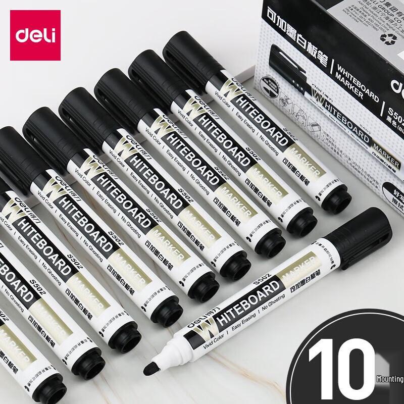 Deli Refillable Whiteboard Markers