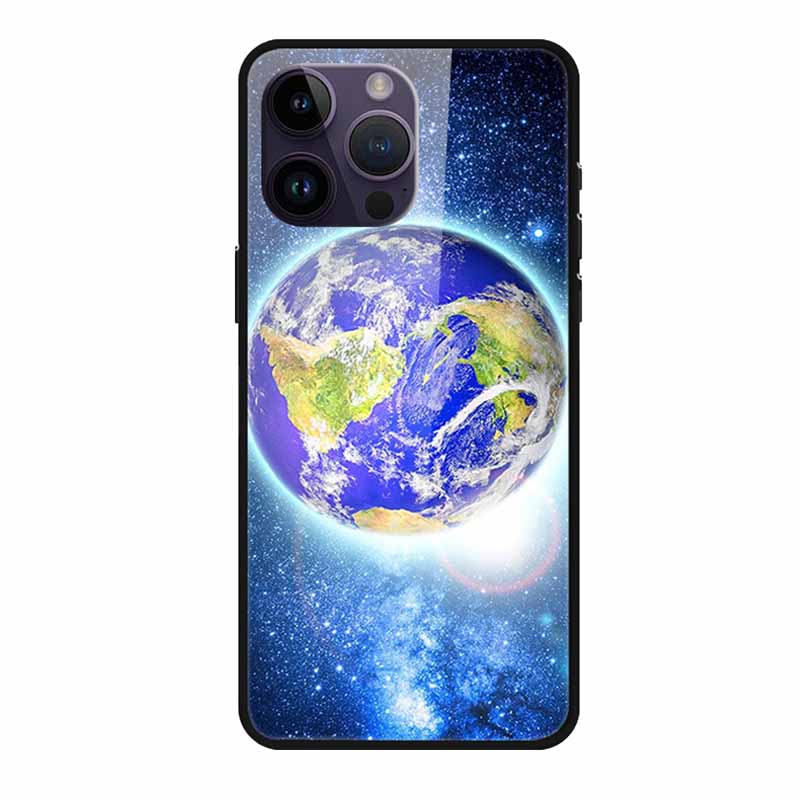 Tempered Glass Case For iphone 15 Pro Max Case Hard Glass Back Cover Soft TPU Bumper For iphone 16 Pro Max Phone Case 16Pro Max