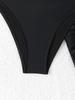 European & American Women's Solid Color Three-Piece Starfish Bikini Set