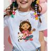 2025 New Summer Clothes Girls Gabbys Dollhouse T Shirt Gabby Cats Carnival Halloween Cosplay Costume