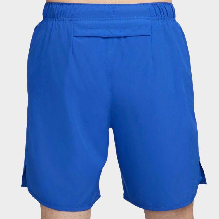 Nike Challenger Dri Fit Solid Logo Print Lace Up Fitted Five Inch Casual Shorts Men shorts Blue DV9360-480
