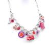 NOA [H8989] - Designer Necklace 'So British' Red Purple
