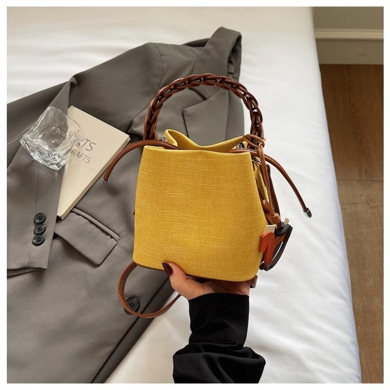 Versatile Bucket Bag, Trendy and Stylish Patchwork Hand-held Small Bag, Fashionable Single-shoulder Crossbody Bag