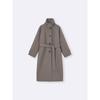 Gu By Uniqlo Cozy Melton Balmacaan Coat Model  Ec Length 113.0 120.0cm 