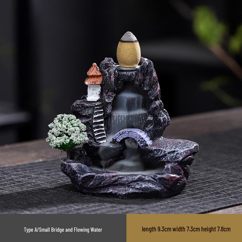 Creative Resin Backflow Incense Burner for Home or Office Decor
