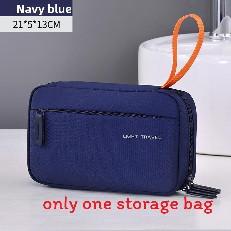Business Travel Toiletry Bag With Oxford Cloth Material For Portable Organizing On Commutes