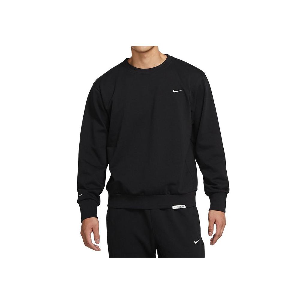 Nike Standard Issue Dri-Fit Basketball Crew Neck Sweatshirt Men Tops Black CK6359-010