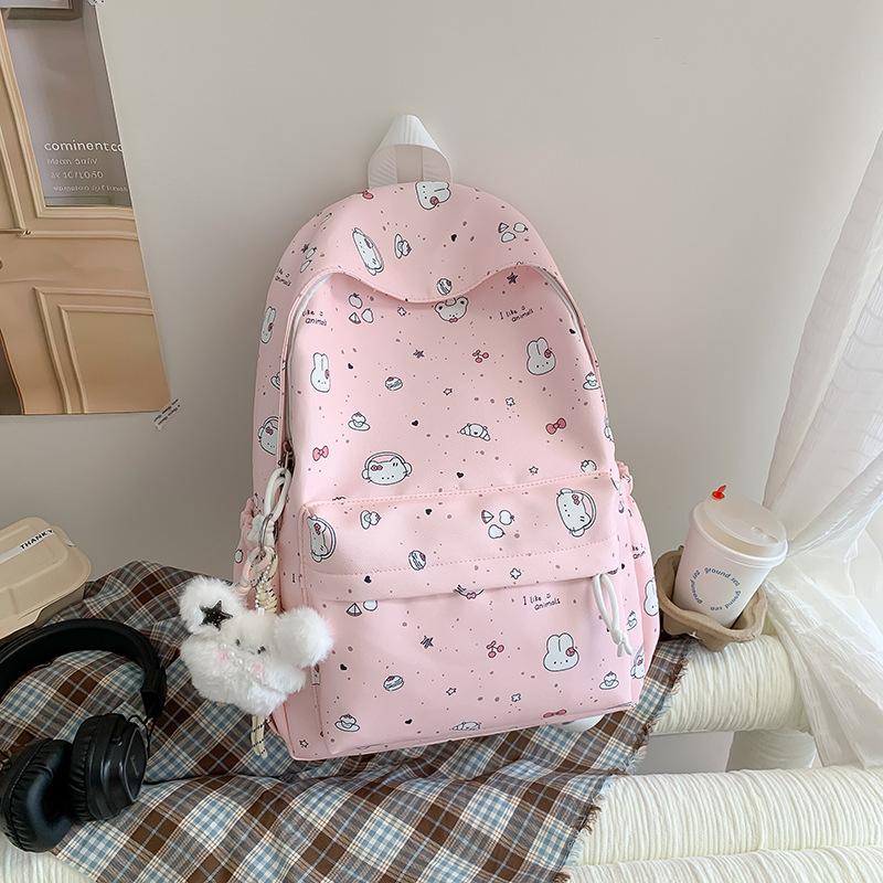 Schoolbag Schoolbag for Girls, Junior High School Students, Girls, High Value Ins Wind Small Backpack, Primary School Color Students, Large Capacity