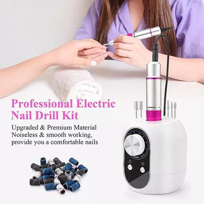 Nail Polish Grind 35000RPM Strong Electric Manicure Milling Set Nail Drill Machine Nail Bits High Speed Gel Polish Tool Nail Kit