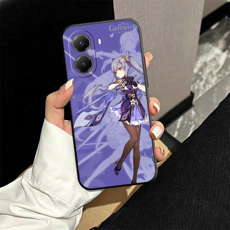 Genshin Impact Keqing Soft Phone Case for Xiaomi Poco X5 X6 X7 X8 Pro Max X3 F7 F8 Ultra M8 M7 M6 M5 Redmi 15 15C 14C 13C 12C X4