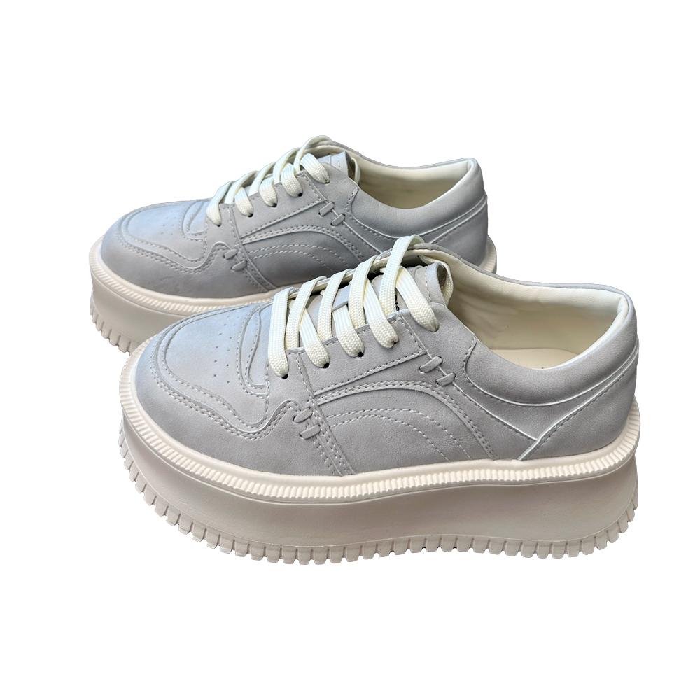 Pairs In Paris Sissel Women'S Height-Increasing Sneakers Pasw310 Grey White