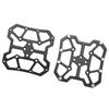 1 Pair Aluminum Alloy Bike Bicyle Clipless Pedal Platform Adapters for SPD(Black)