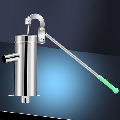 Pompa Manuale per Acqua di Pozzo Efficienza Ergonomica, Portatile Pratica, Acciaio Inossidabile, Aspirazione a Mano