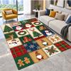 Christmas Theme Floor Carpet, Soft Area Rug, Xmas Indoor Home Holiday Decoration