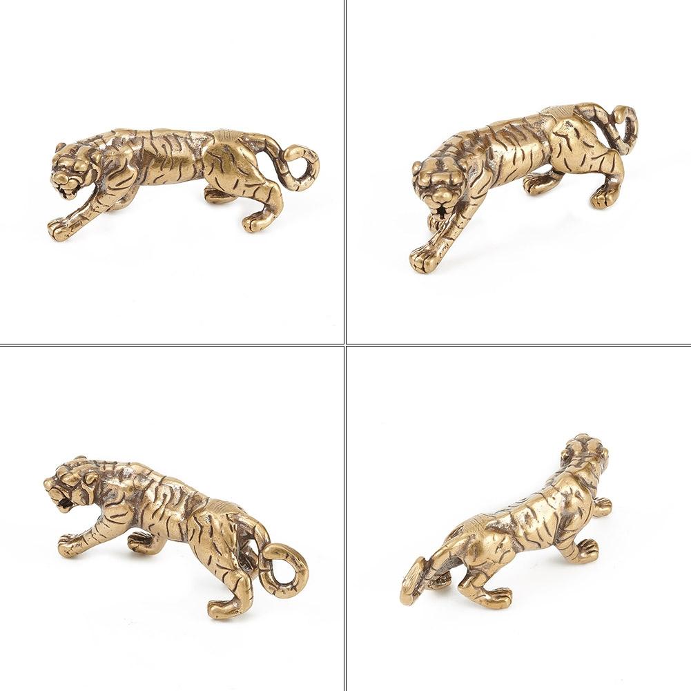 Pure Brass Ornaments Solid Vintage Old King Of Beasts