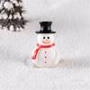 Miniature Statue Exquisite Workmanship Widely Application Resin Christmas Themed Micro Landscape Desktop Statue Ornament for Home