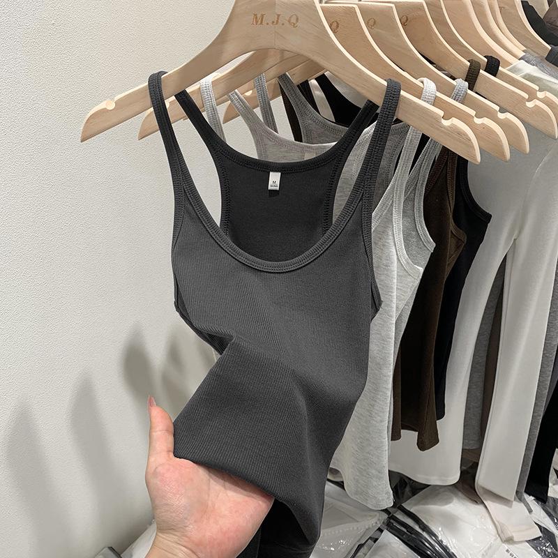 Dámské letní zeštíhlující pletené tílko - bez rukávů, stylové, skutečné fotografie