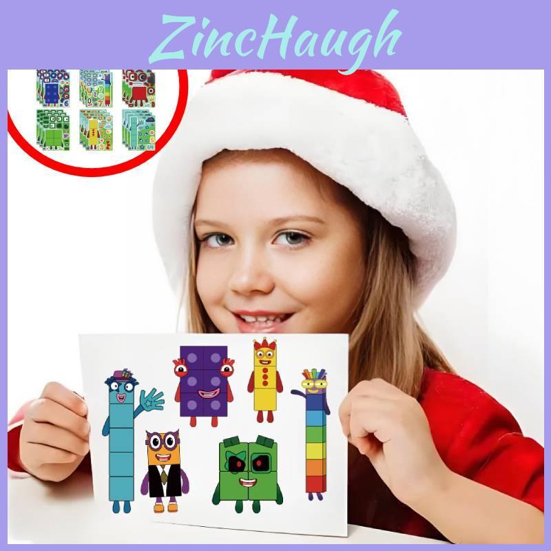 Cute New Digital Building Blocks Interactive Puzzle Stickers For Kids Fun Playtime