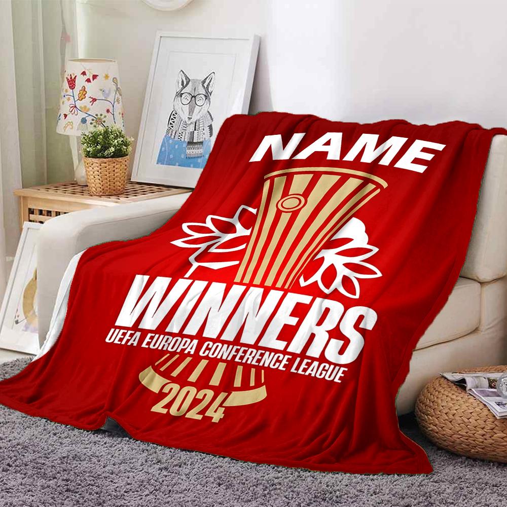 Custom Name Olympiacos FC Crest blanket for Couch & Bed, Plush Cozy Fuzzy Blanket Super Soft & Warm Blankets for Fall and Winter. 0908256