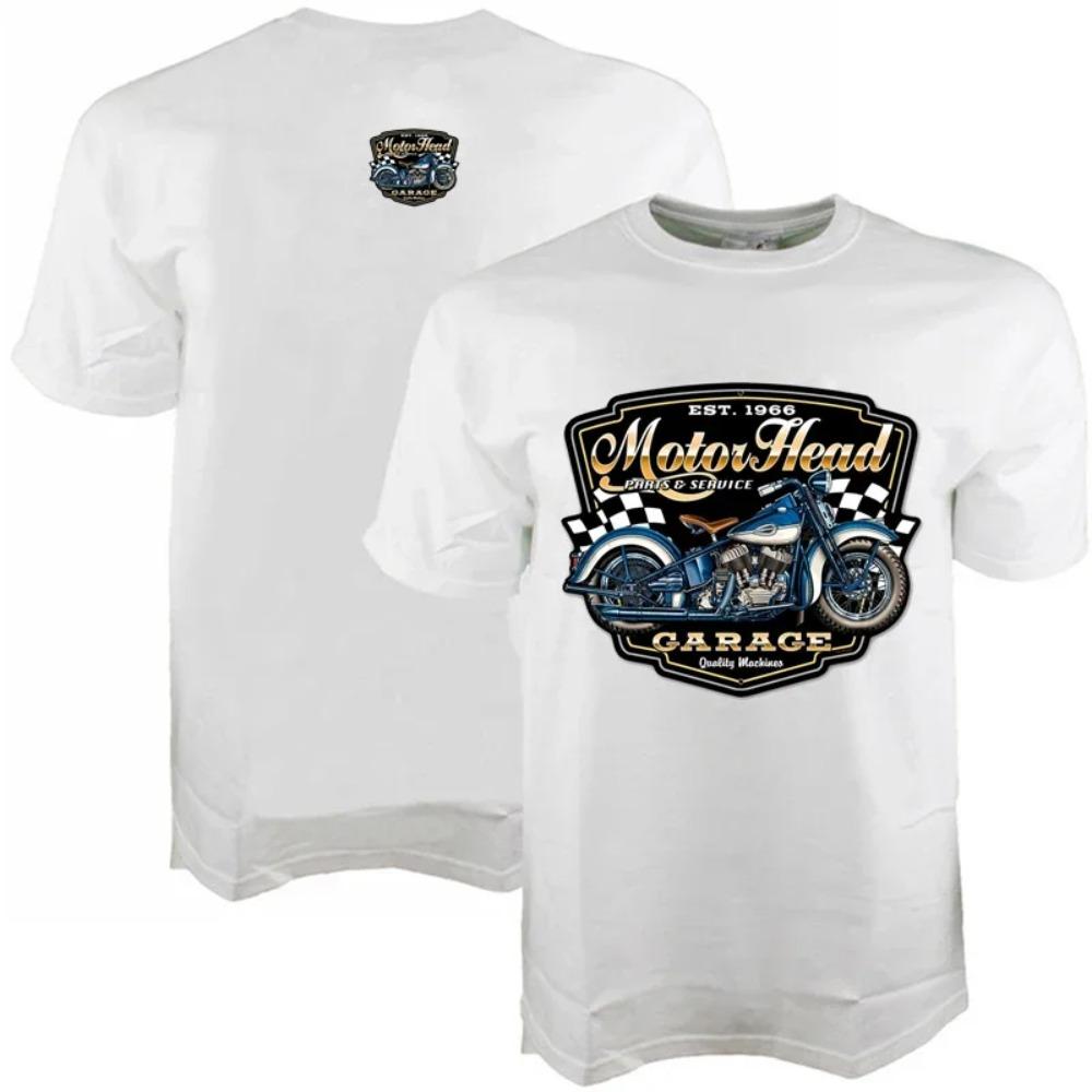 Cool Motorcycle Culture T Shirt Men  Bobber   Summer Short-sleev  T-shirts Streetwear Tee camisa
