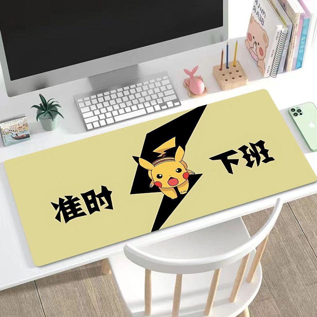 Pikachu Cute Mouse Pad HD Printing Large Seaming Waterproof Mouse Pad Antislip Gaming Mouse Pad