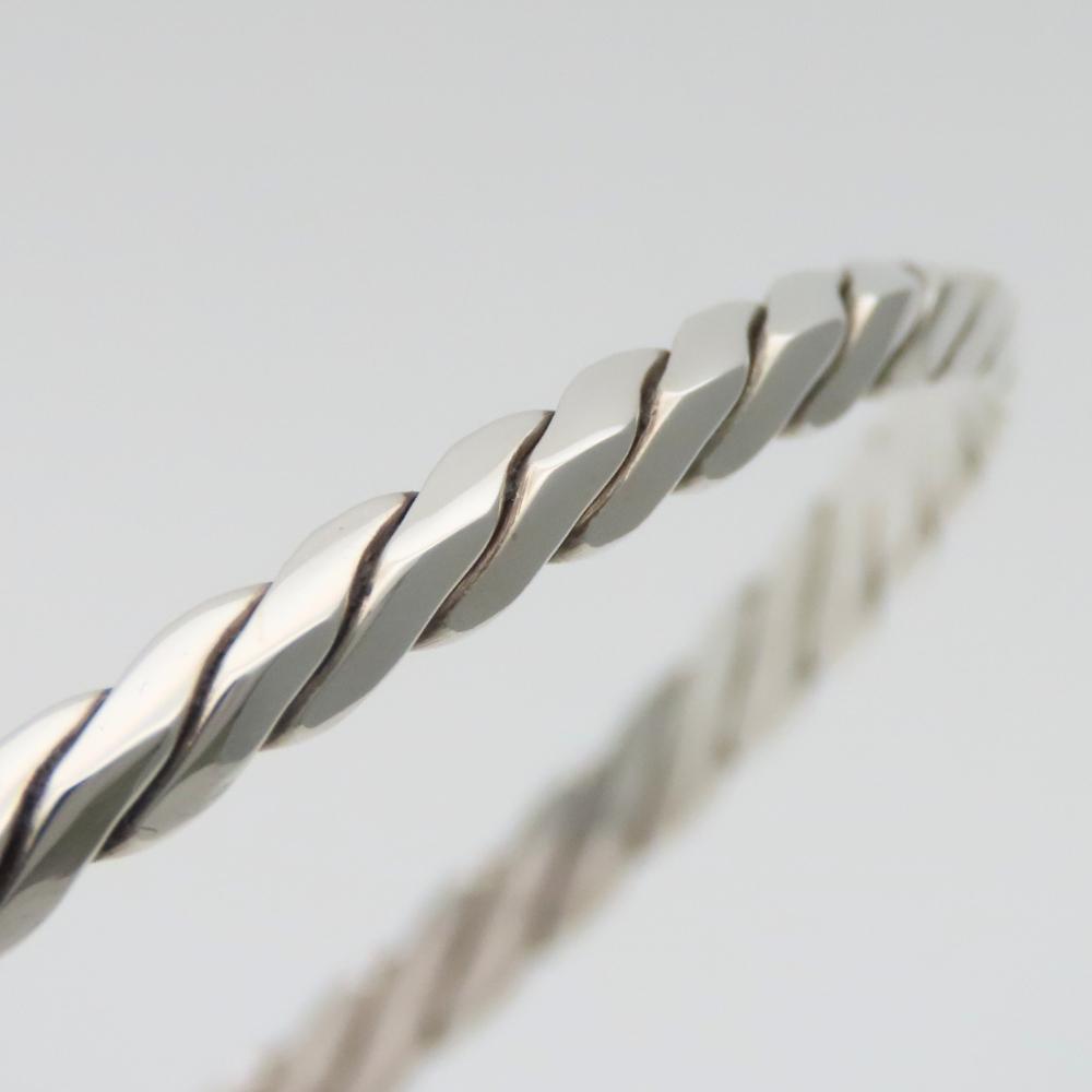 Used TIFFANY&Co. Bracelet Knife Edge Twist Sterling Silver 11.0g Silver Bangle