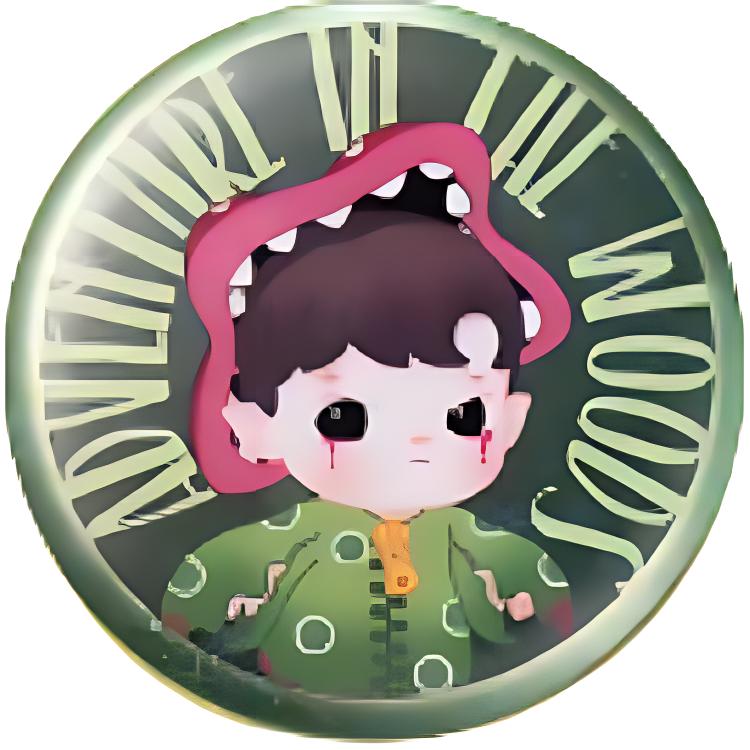 New POP MART Forest Adventure Collection Tinplate Badge Blind Box Products Single Mystery Box/Full Box 12 Pcs PPMT-2405-3000