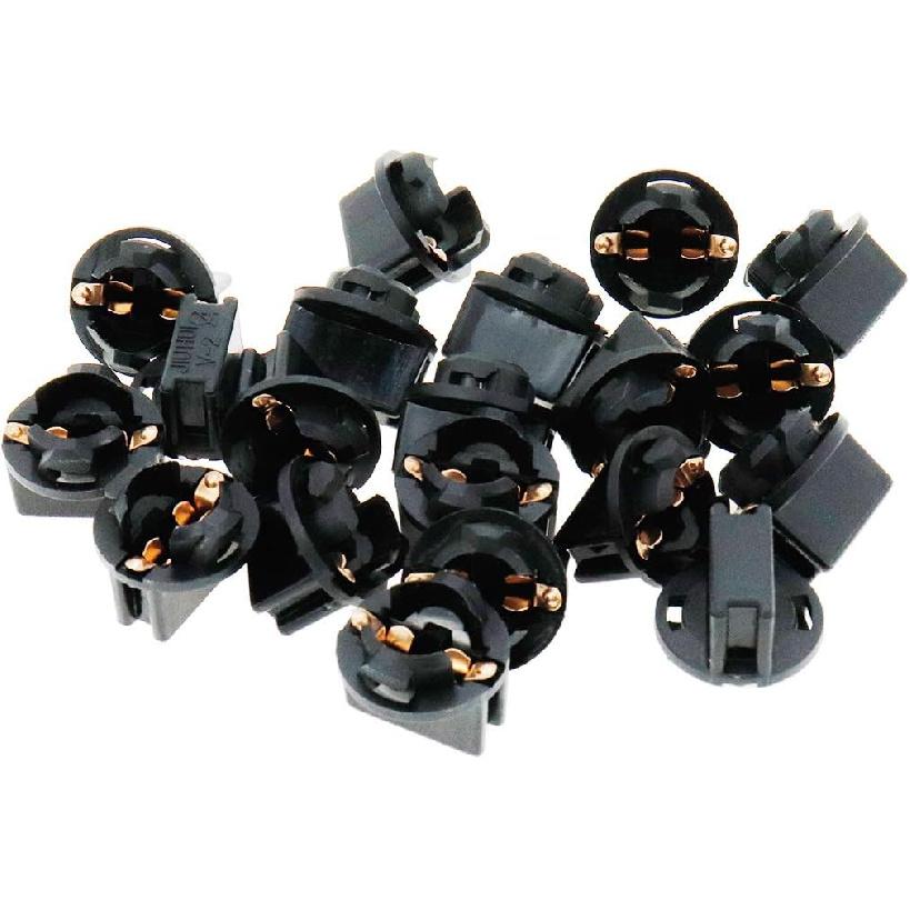 20 Pcs Light Bulb Twist Lock Socket W5W T10 168 194 Wedge trument Panel Dash Light Gauge Cluster Bulbs Base Sockets Extension Parts