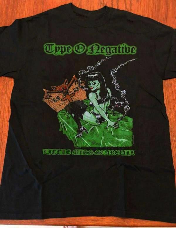 

Type O Negative Little Miss Scare All T-Shirt Short Sleeve Black S to 5XL Unisex T-Shirt M