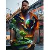 New Men's 3D Cartoon Duck Print T-Shirt Soft Stretch Polyester Fabric Soft Stretch Polyester Fabric For Men Casual Summer Top