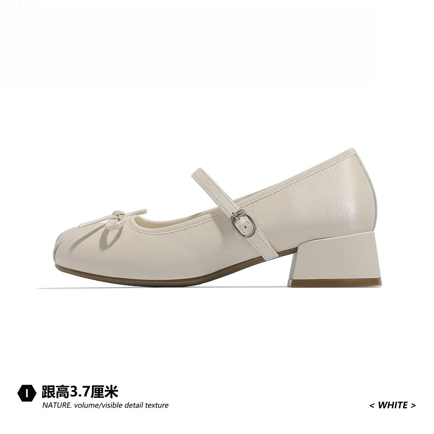 

Suding Home Туфли-лодочки на высоком каблуке с бантом, новый темперамент, неглубокий вырез, толстый каблук, универсальные балетки, одинарные туфли для женщин 35