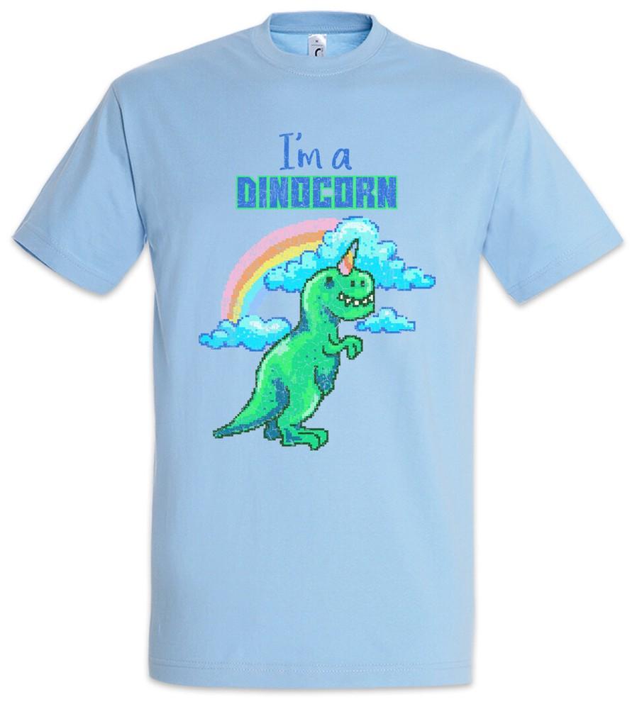 I'm A Dinocorn T-Shirt Dino Dinosaurs Unicorn Fun Geek Nerd Pixel Retro 8 Bit