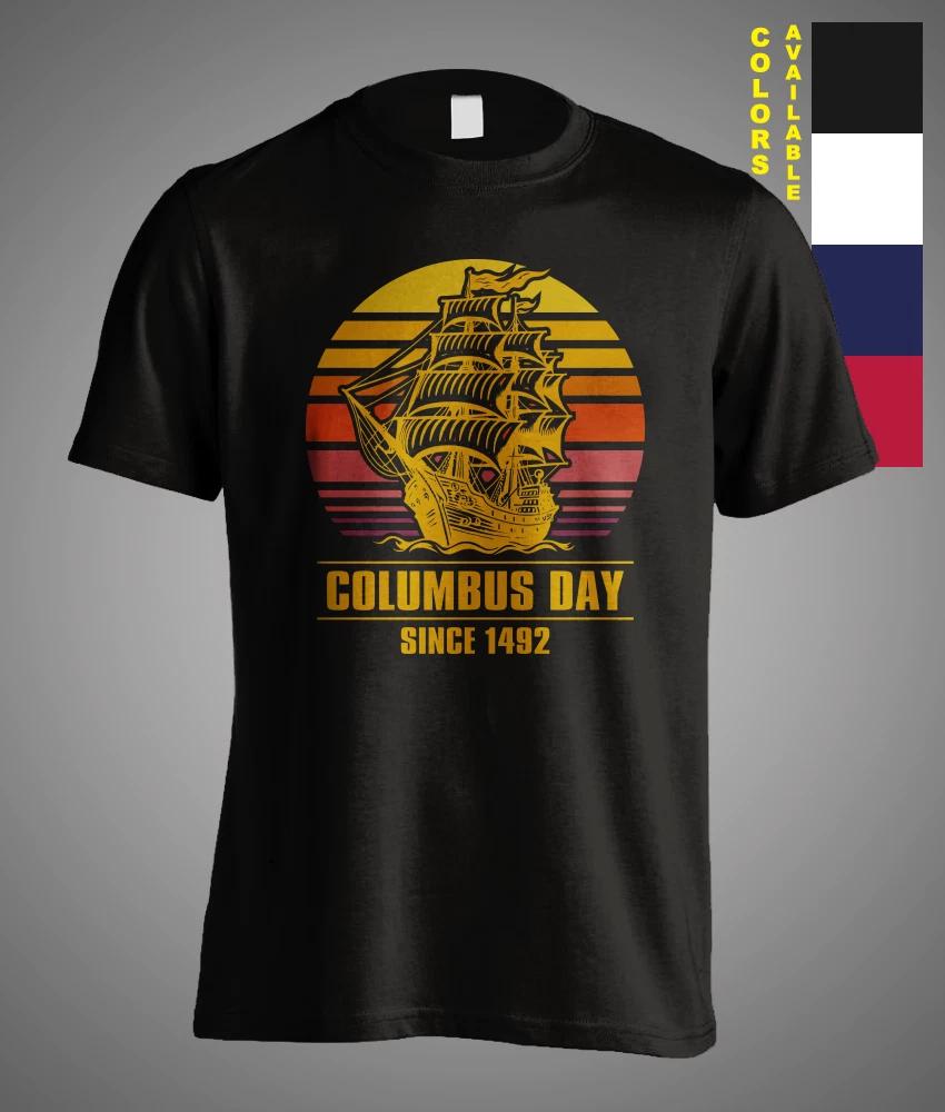 Christopher Columbus Day Since 1492 Italian American Pride Explorer Funny TShirt L