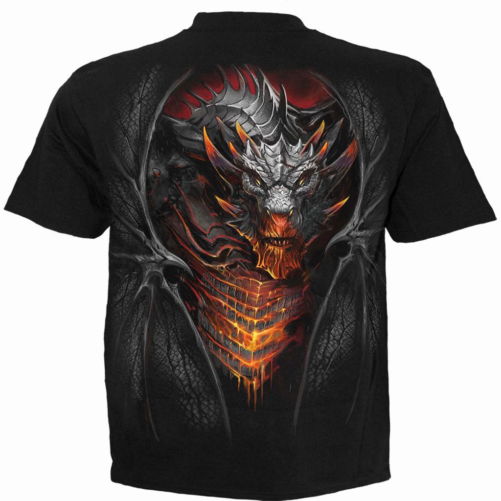 Spiral Direct Unisex Adult Draconis Back Print T-Shirt