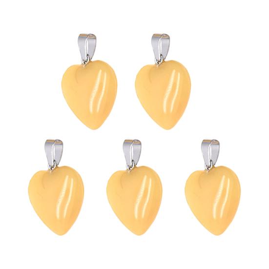 Heart Shape Pendant Necklace Charm 20mm Love Heart Shaped Pendant Jewelry Accessory for DIY Crafts Necklaces Bracelets Key Chains