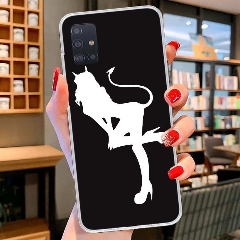 Angel Devil Sexy Girl Cover Phone Case For Samsung Galaxy A12 A22 A32 A52 A72 A02S Phone Case Note 20 Ultra 10 S10 Plus A51 A71