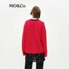 MO&Co. Women's Loose Merino Cashmere V-Neck Sweater