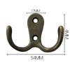 10/5Pcs Coat Hooks Wall-Mounted 2 Hole Towel Hanger For Coats Hat Clothing Home Storage Hook Wall Hook Towel Hanger For Hardware