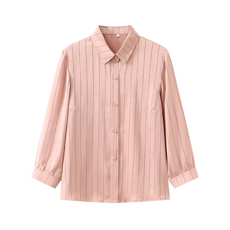 Spring/Summer Elegant Solid Color Casual Loose Top for Middle-Aged & Elderly Women - Breathable, Youthful Style