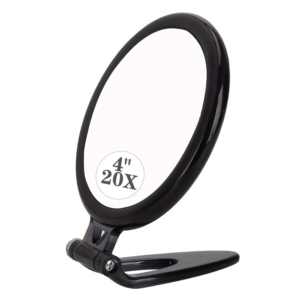 30X/20X/10X Folding Handheld Magnifying Makeup Mirror for False Eyelashes