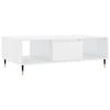 VidaXL Table basse blanc brillant 104x60x35 cm bois d'ingénierie 827078