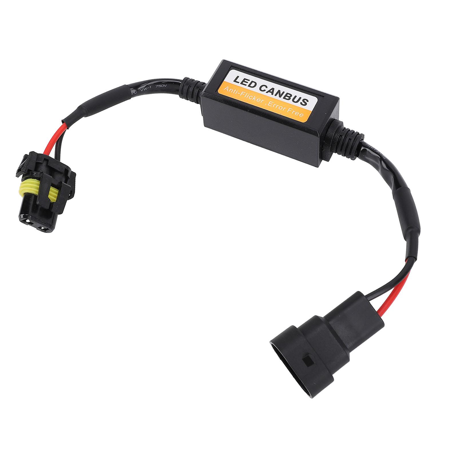

2 шт. Светодиодная фара для автомобиля Декодер Canbus Жгут проводов против мерцания Предупреждение об ошибке светодиодной лампы