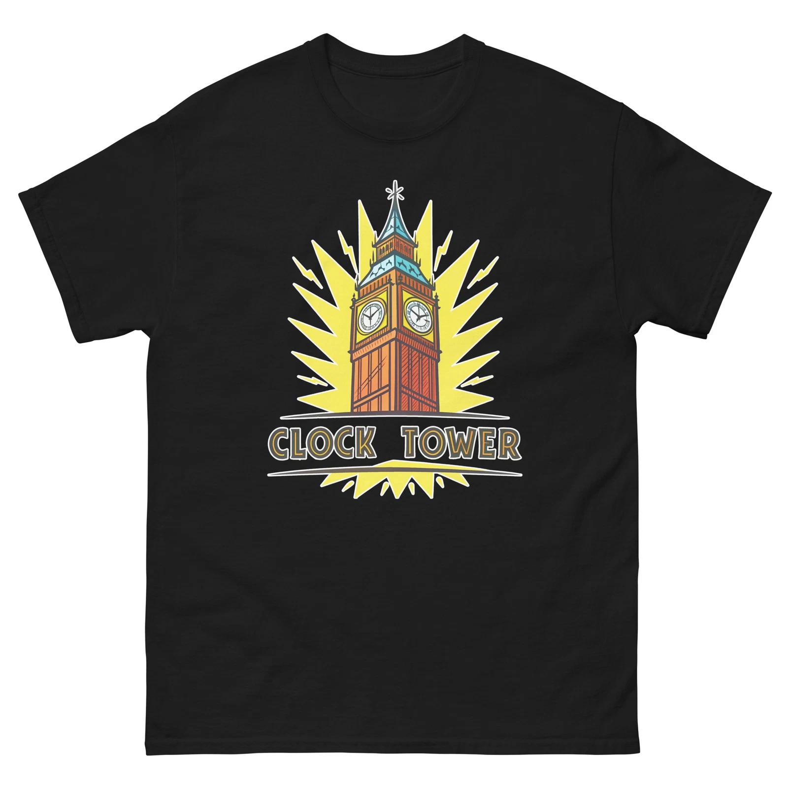 Clock Tower Object Place Item Urban T-Shirt 4XL